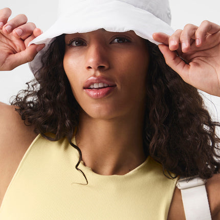 alo Unisex Good Shade Puffer Bucket Hat - White