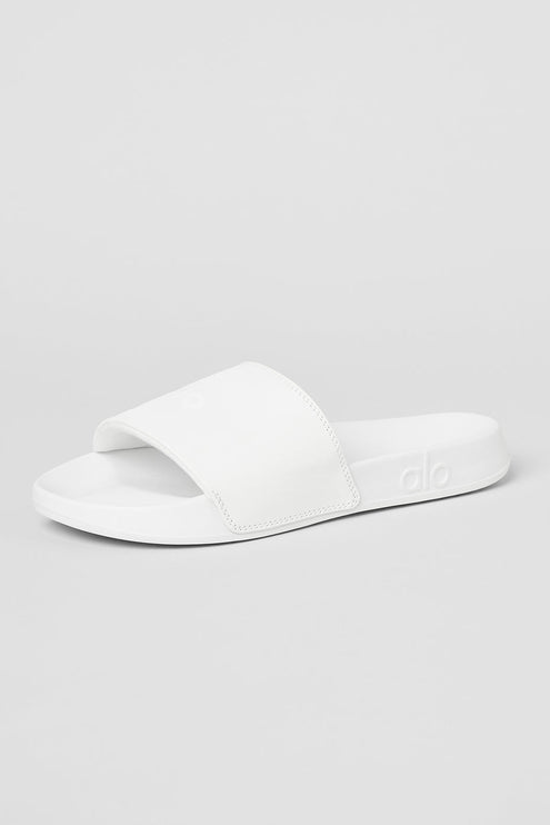 alo Women's Unisex It Slide - White