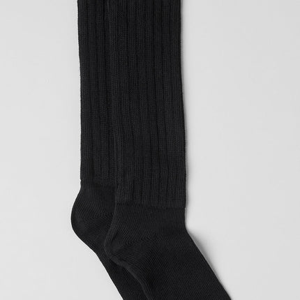 alo Men's Unisex Scrunch Sock - Black