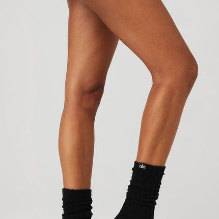 alo Men's Unisex Scrunch Sock - Black