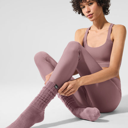 alo Men's Unisex Scrunch Sock - Smoky Quartz