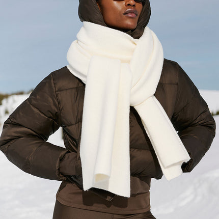 alo Men's Merino Wool Oversized Scarf - Ivory