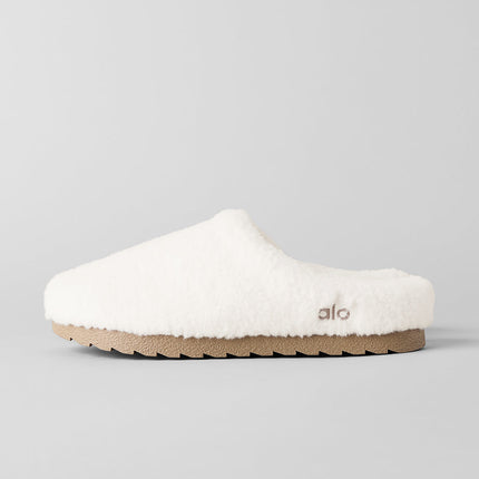 alo Shoes Sherpa Recovery Slipper - Ivory