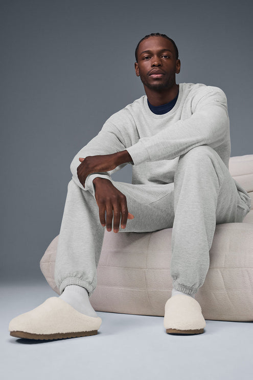 alo Men's Sherpa Recovery Slipper - Ivory