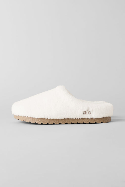 alo Men's Sherpa Recovery Slipper - Ivory