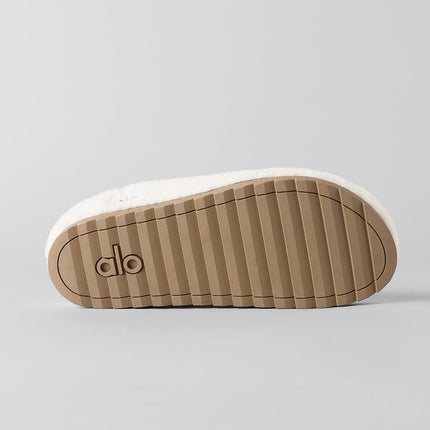 alo Unisex Sherpa Recovery Slipper - Ivory