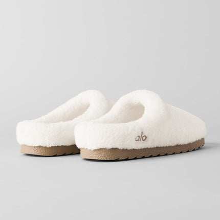 alo Unisex Sherpa Recovery Slipper - Ivory