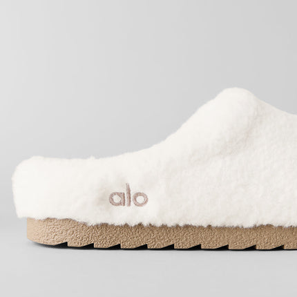 alo Unisex Sherpa Recovery Slipper - Ivory