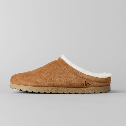 alo Women's Recovery Slipper - Saddle/Ivory