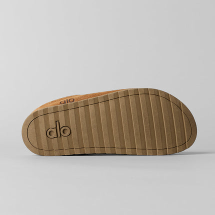 alo Women's Recovery Slipper - Saddle/Ivory