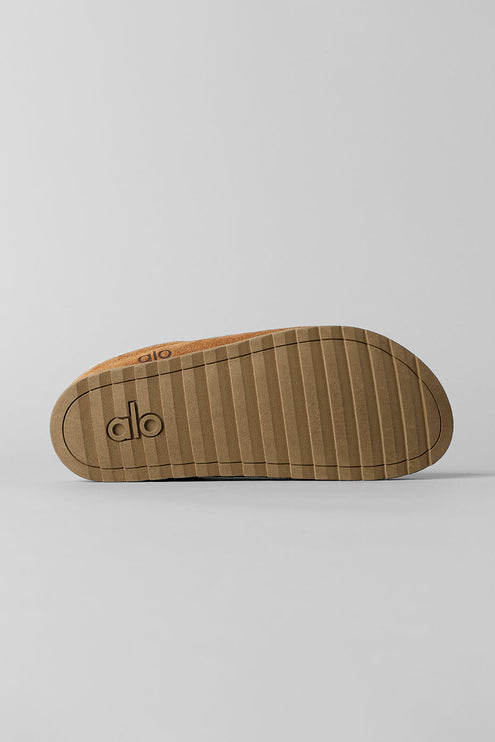 alo Women's Recovery Slipper - Saddle/Ivory