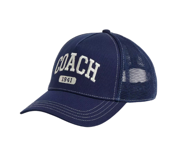Coach Unisex Coach 1941 Embroidered Trucker Hat Cottontwill/Navy