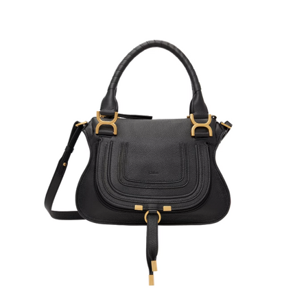 CHLOÉ Women's Small Marcie Double Carry Bag Black