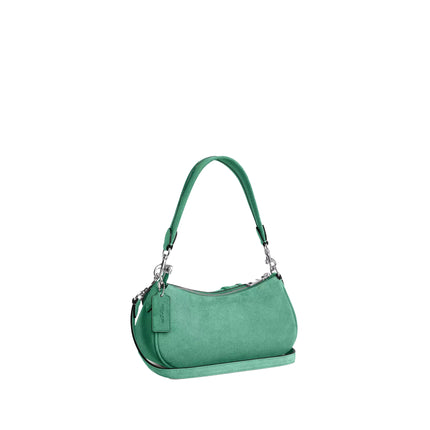 Coach Women's Ashton Bag Suede/Silver/Mint