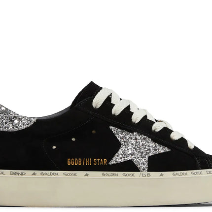 Golden Goose Women's Hi-Star Black Suede Glitter