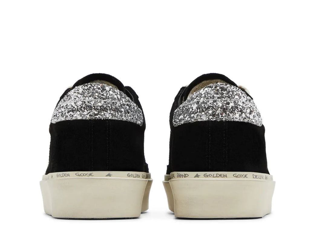Golden Goose Women's Hi-Star Black Suede Glitter