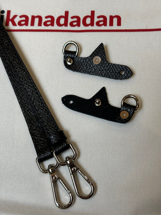 Longchamp Pouch Modeliyle Uyumlu Deri Askı Seti Siyah - Hemen Kargoda