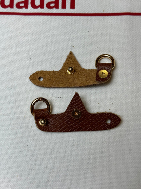 Longchamp Pouch Modeliyle Uyumlu Deri Askı Seti Kahverengi - Hemen Kargoda