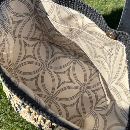 Sienna D’or Sahara Tote Black&Beige