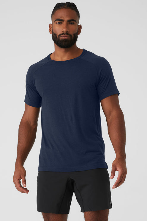 alo Men's Triumph Raglan Tee - Navy