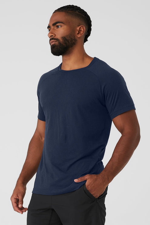 alo Men's Triumph Raglan Tee - Navy