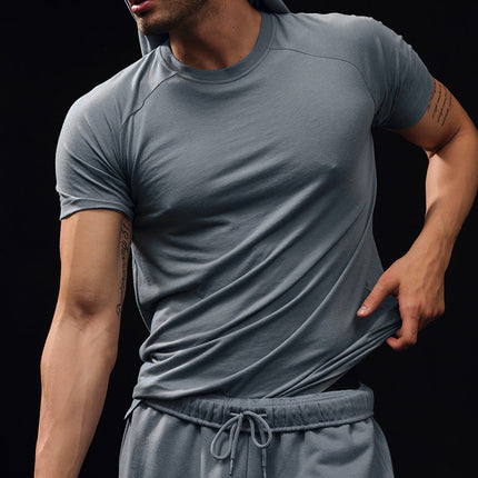 alo Men's Triumph Raglan Tee - Steel Grey
