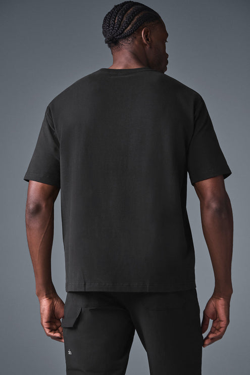 alo Men's Double Take Short Sleeve - Black