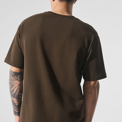 alo Men's Double Take Short Sleeve - Espresso