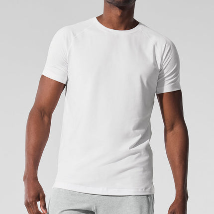 alo Men's Alo Vapor Crewneck Short Sleeve - White