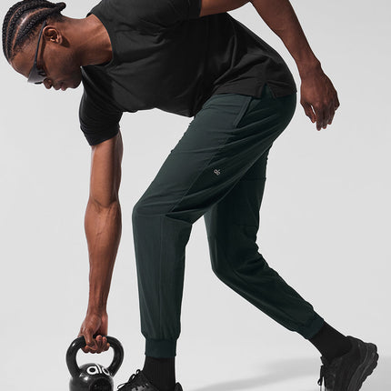 alo Men's Alo Vapor Crewneck Short Sleeve - Black