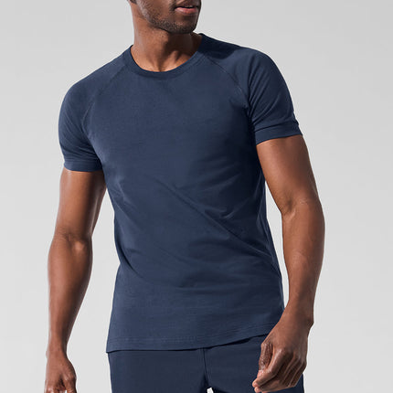 alo Men's Alo Vapor Crewneck Short Sleeve - Navy