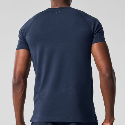 alo Men's Alo Vapor Crewneck Short Sleeve - Navy