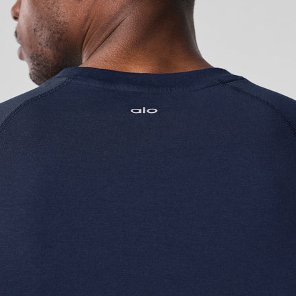 alo Men's Alo Vapor Crewneck Short Sleeve - Navy