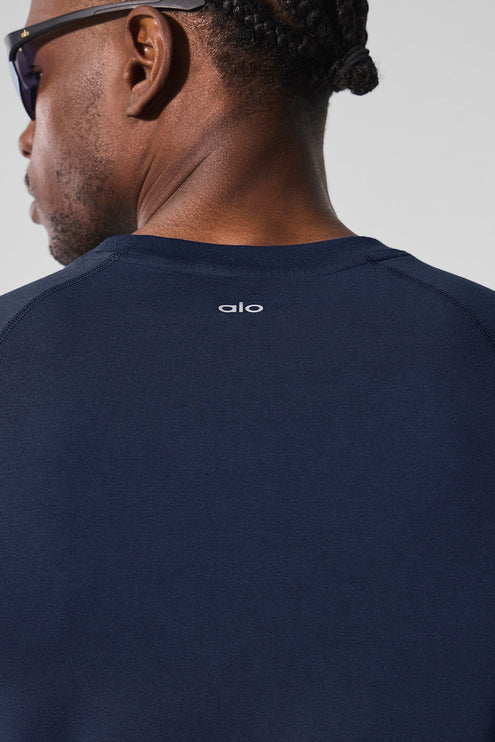 alo Men's Alo Vapor Crewneck Short Sleeve - Navy