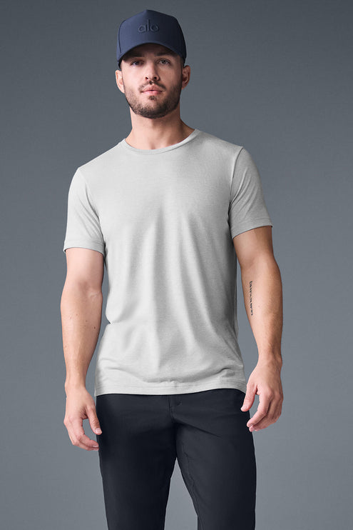 alo Men's Triumph Tee - Athletic Heather Grey
