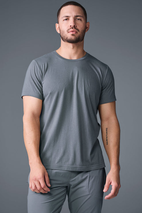 alo Men's Triumph Tee - Steel Grey