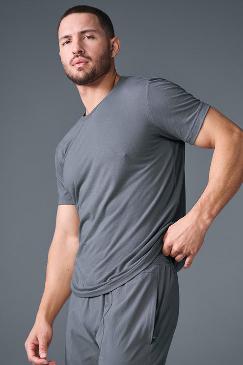 alo Men's Triumph Tee - Steel Grey