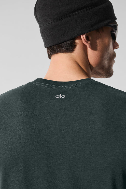 alo Men's Triumph Tee - Charcoal Green