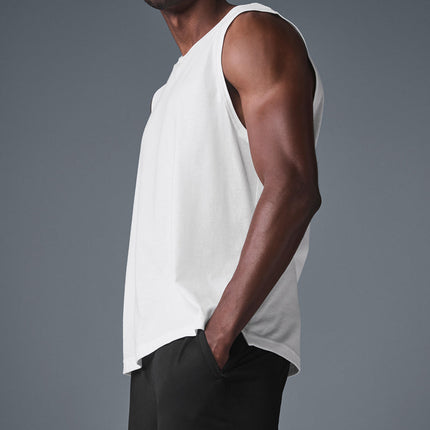alo Men's The Triumph Muscle Tank - White