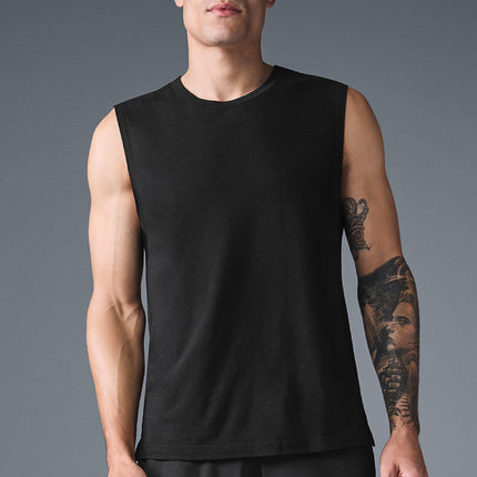alo Men's The Triumph Muscle Tank - Black