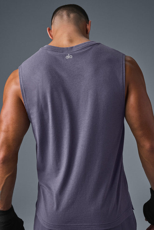 alo Men's The Triumph Muscle Tank - Italian Plum