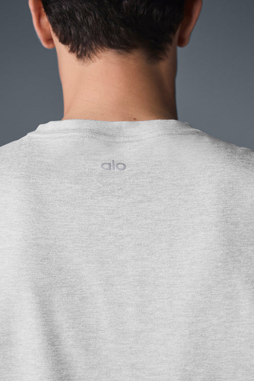 alo Men's Conquer Muscle Tank - Athletic Heather Grey