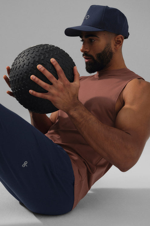 alo Men's Conquer Muscle Tank - Chestnut