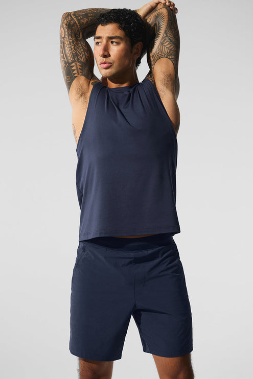alo Men's Conquer Muscle Tank - Navy