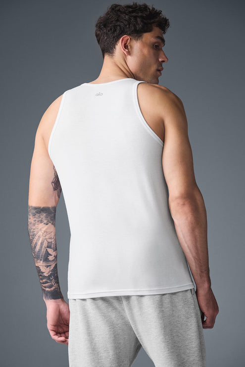 alo Men's Everyday Modal Rib Tank - White