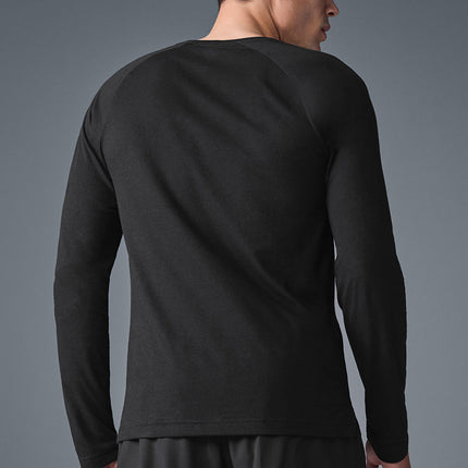 alo Men's Triumph Long Sleeve Tee - Black