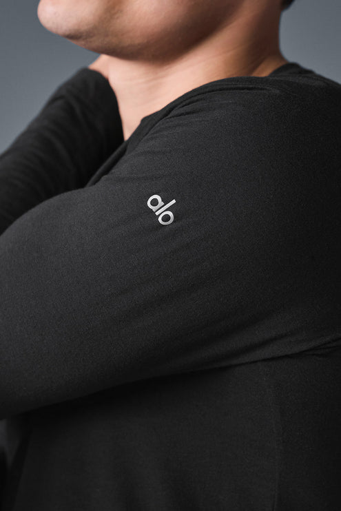 alo Men's Triumph Long Sleeve Tee - Black