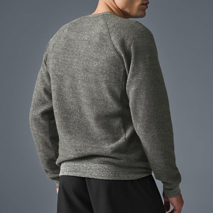 alo Men's Triumph Crew Neck Sweatshirt - Grey Triblend