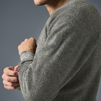 alo Men's Triumph Crew Neck Sweatshirt - Grey Triblend