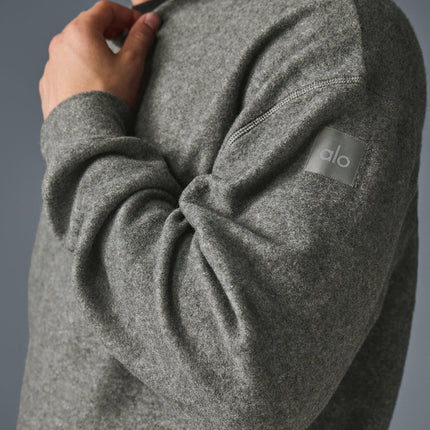 alo Men's Triumph Crew Neck Sweatshirt - Grey Triblend